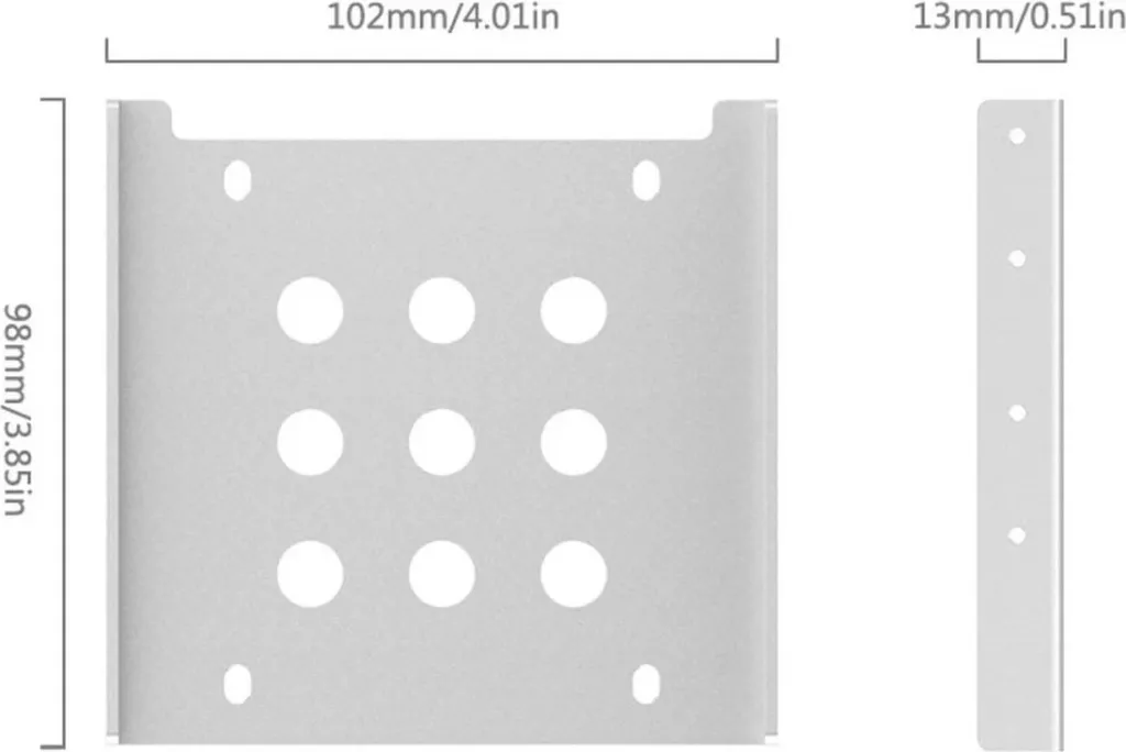 Sanki alumini për HDD 2.5'' Orico, e zezë - 7
