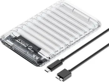 Kasë Orico 2139U3-V1 për 2.5" HDD/SSD, USB Micro-B, 5Gb/s, Transparent