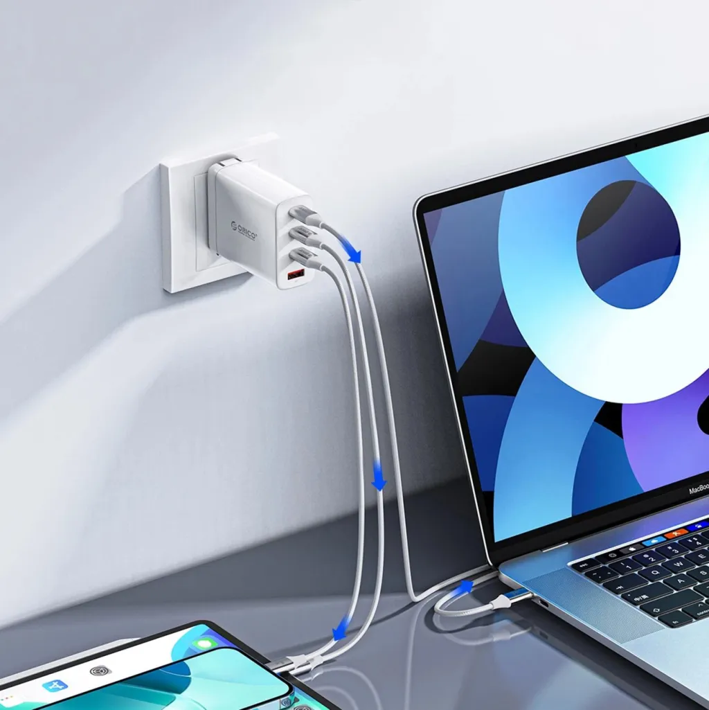 Kabllo Orico CDX USB-C në USB-C, 1m, 100W, 5A, Bardhë - 2