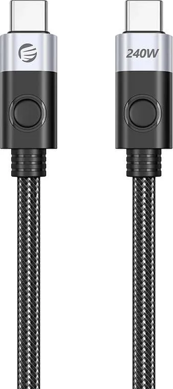 Kabllo USB-C në USB-C Orico CC240-40-10-BK-BP, 240W, 1m, e zezë - 1