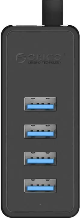 Kasë Orico W5P-100, 4x USB 3.0, e zezë