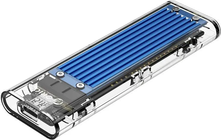 Kasë Orico për SSD M.2 NVMe, TCM2-C3-BL-BP, USB-C 3.1 Gen.2, 10Gbps, Kaltër - 1