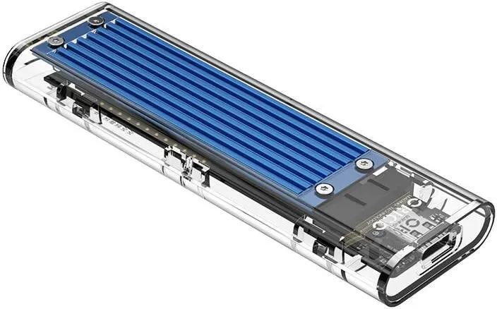 Kasë Orico për SSD M.2 NVMe, TCM2-C3-BL-BP, USB-C 3.1 Gen.2, 10Gbps, Kaltër - 2