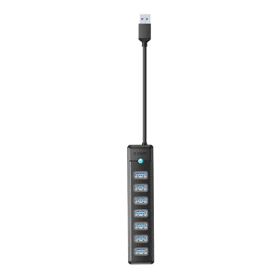 Kasë Orico PW7U, 7x USB 3.0, e zezë - 1