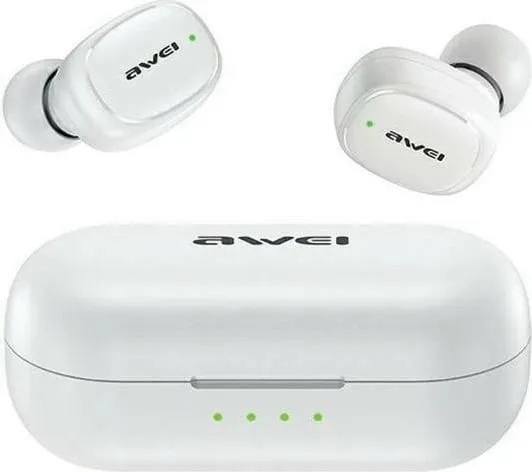 Kufje pa tela Awei T13 Pro, TWS, Bluetooth 5.1, të bardha - 1
