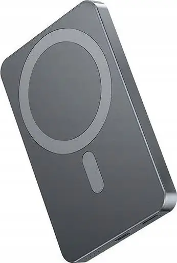 Powerbank me MagSafe Awei P112K, 5000mAh, karikim wireless 15W, gri