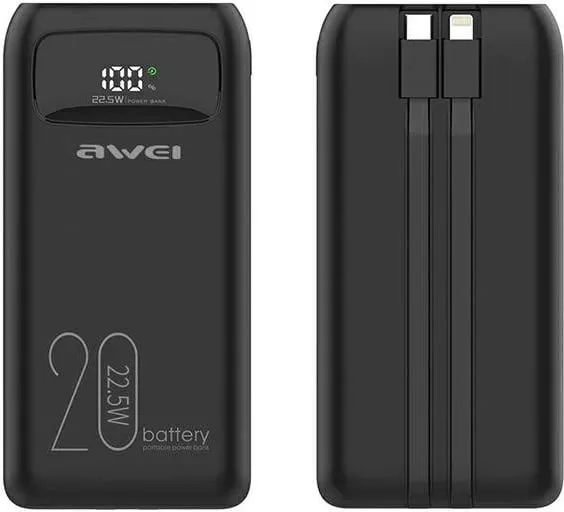 Powerbank Awei P169K, 20000mAh, 22.5W, i zi - 1