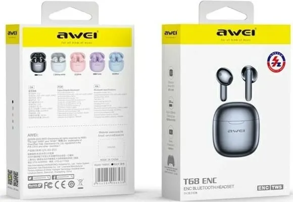 Kufje Bluetooth AWEI T68 ENC - 2
