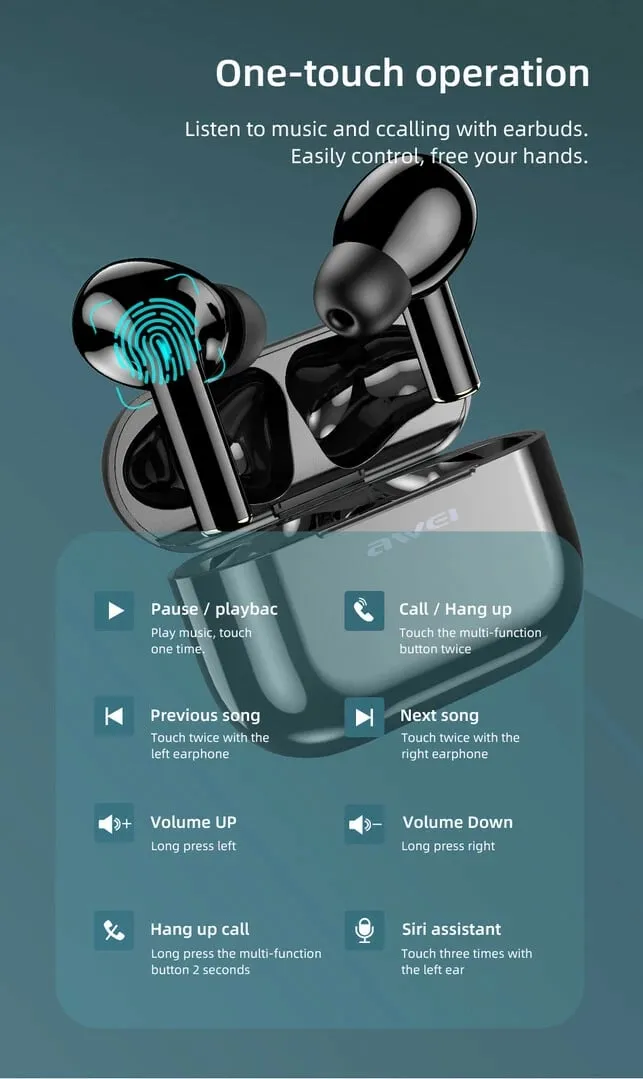 Kufje Me Bluetooth AWEI T29 (Bardhë) - 13