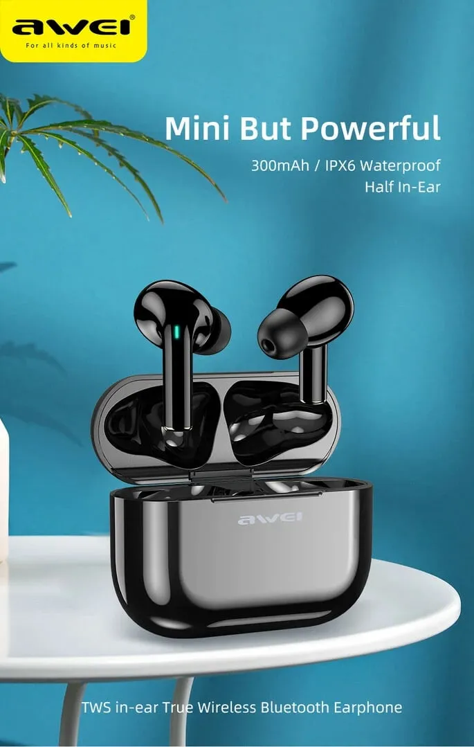 Kufje Me Bluetooth AWEI T29 (Zezë) - 8