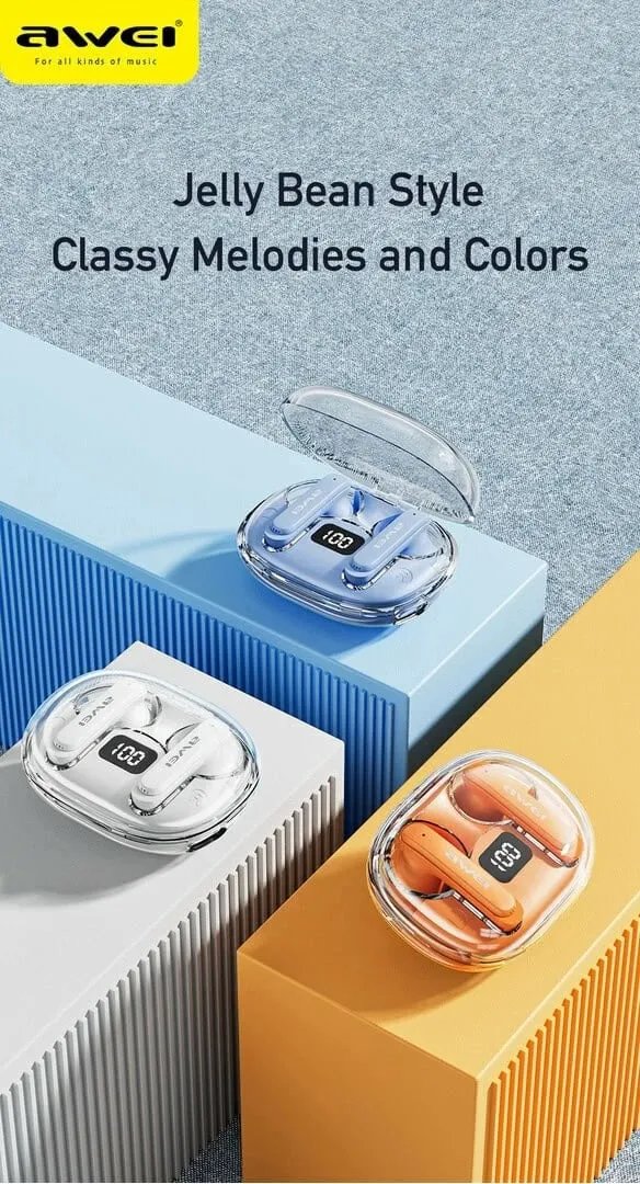 Kufje Me Bluetooth AWEI T86 ENC (Zezë) - 3