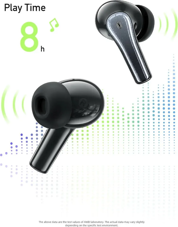 Kufje Me Bluetooth AWEI T62ENC (Mint) - 9