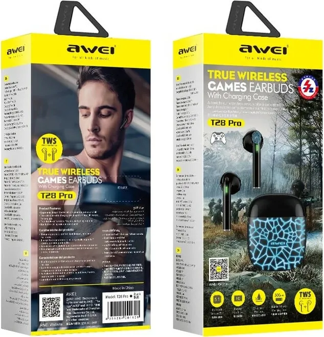 Kufje Me Bluetooth AWEI T28Pro (Kalter) - 3