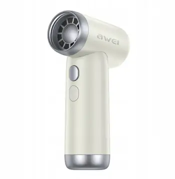 Ventilator portabël Awei F40, 3 në 1, 3300mAh, i bardhë