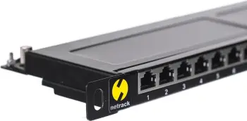Patch panel NetRack, 19", 0,5U, 24 porta