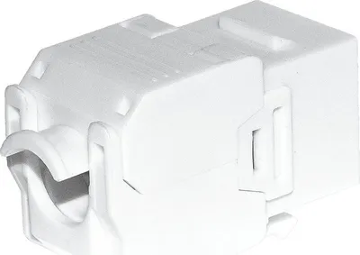 Modul keystone NetRack RJ45 Cat 6 UTP, pa vegla, i bardhë - 2