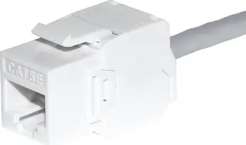 Modul keystone NetRack RJ45 Cat 6 UTP, pa vegla, i bardhë