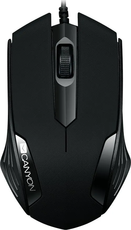 Maus Canyon CNE-CMS02B, me kabllo, USB, i zi - 1