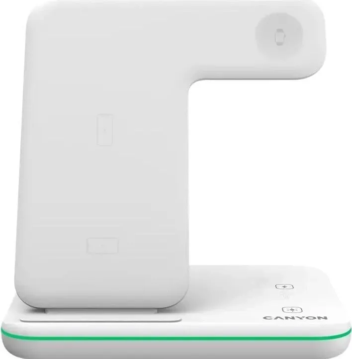 Karikues wireless Canyon WS-303, 15W, USB Type-C, i bardhë - 2