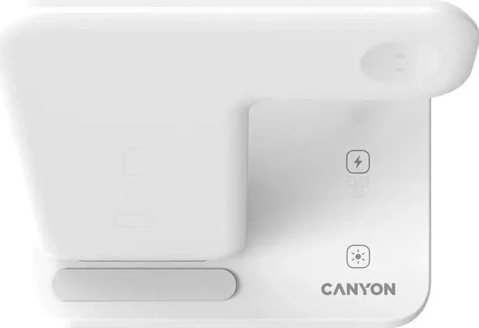Karikues wireless Canyon WS-303, 15W, USB Type-C, i bardhë - 3