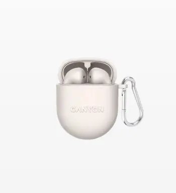 Kufje wireless Canyon TWS-6, Bluetooth, TWS, bezhë