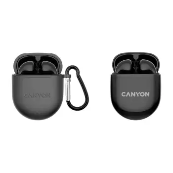 Kufje wireless Canyon TWS-6 CNS-TWS6B, True Wireless, Bluetooth, të zeza