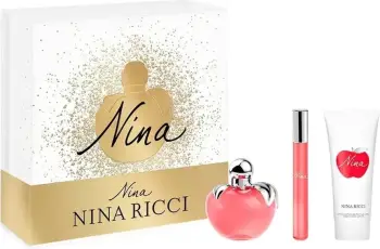 Set Eau de Toilette për femra Nina Ricci Nina, 50ml + balsam trupi 75ml + Eau de Toilette roll-on 10ml