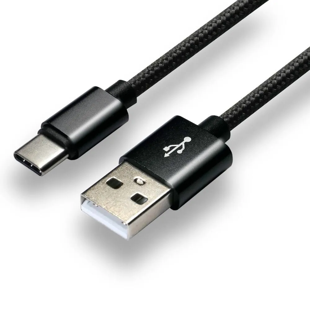 Kabllo USB-A në USB-C EverActive, 1m, e zezë - 2