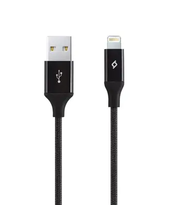 Kabllo EverActive USB-A - Lightning Cable, 1.2 m, e zezë