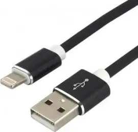 Kabllo EverActive USB-A në Lightning, 1.5m, e zezë