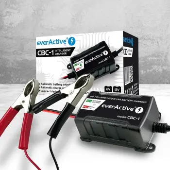 Karikues baterie EverActive CBC-1, 6V 12V, 1A, i zi