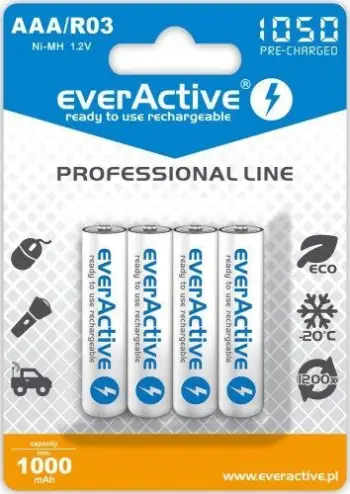 Bateri EverActive Professional AAA / R03 1050mAh, 4 copë, 1050mAh