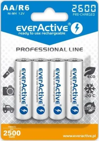 Bateri everActive, AA / R6, 2600mAh, 4 copë