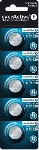 Bateri litiumi EverActive CR1620, 3V, set 5 copë