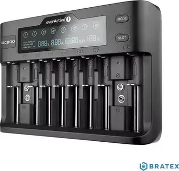 Karikues universal EverActive UC-800, 10 kanale, ekran LCD, i zi
