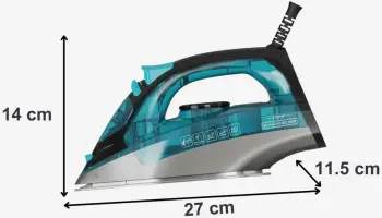 Hekur me avull Black+Decker BXIR2201E, çelik inox, i zi