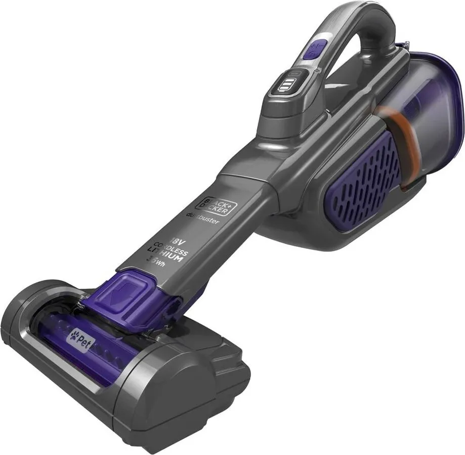 Fshesë dore me korrent Black & Decker, 36W, e vjollcë/hiri - 2