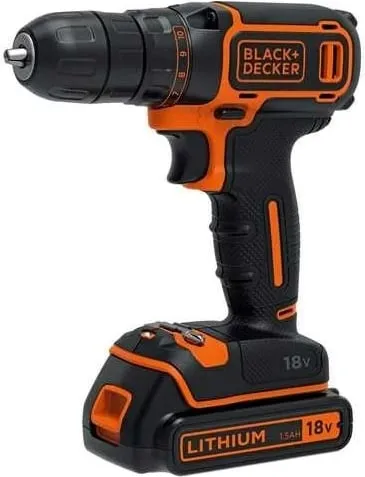 Trapano/vidhosës BLACK+DECKER BDCDC18B, 18V, 1.5Ah, portokalli - 1