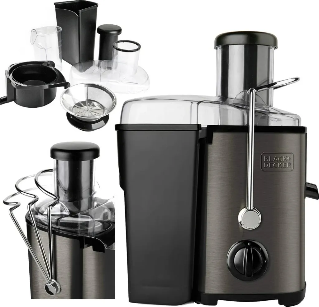 Shfrydhëse frutash Black+Decker BXJE600E, 600W, e zezë - 7