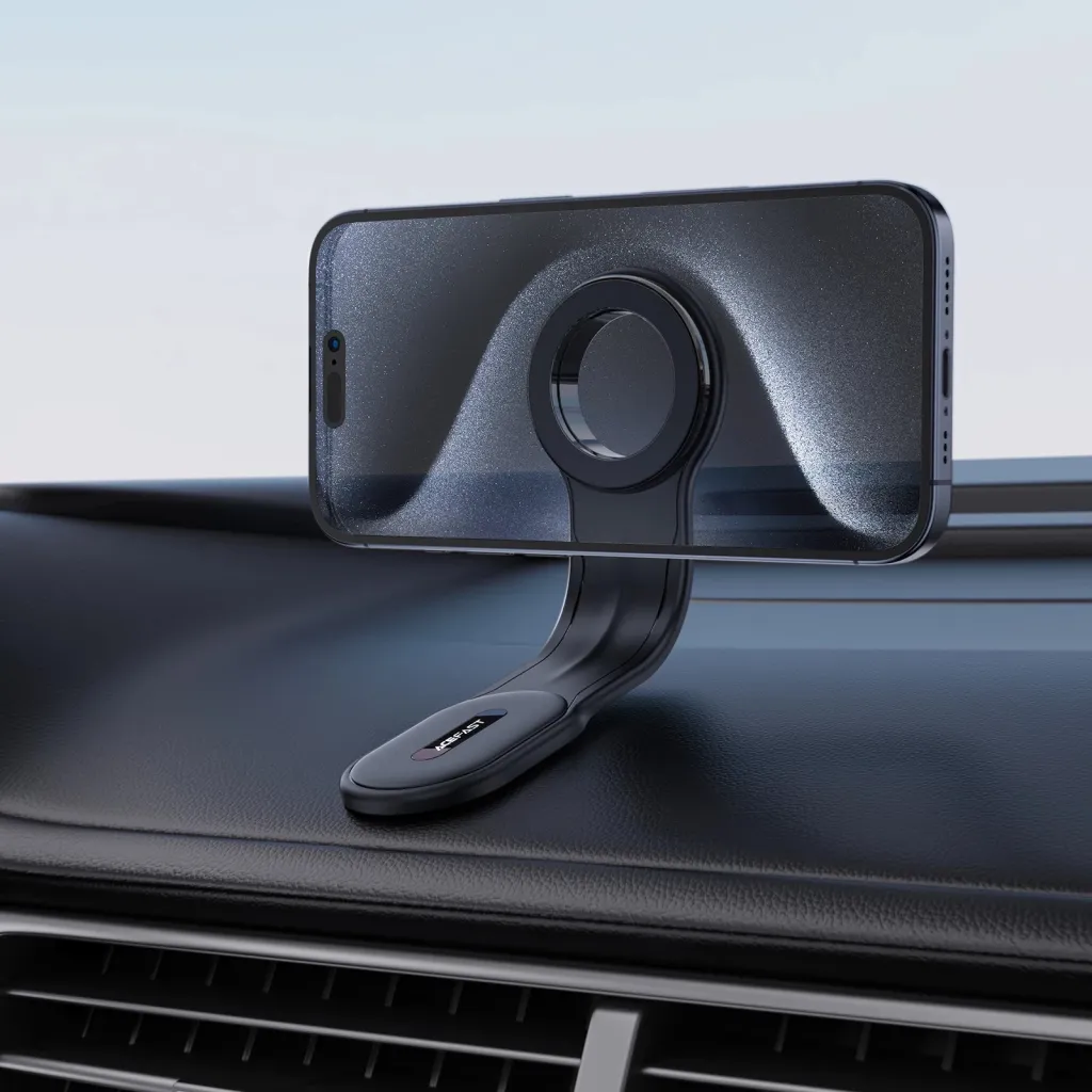 Mbajtës magnetik për makinë Acefast D19 për panel, i zi - 6