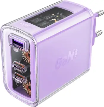 Karikues muri Acefast A45, 65W, 3 porta (1xUSB, 2xUSB-C), GaN, i gjelbër