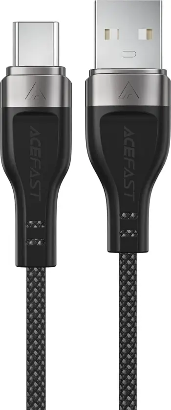 Kabllo Acefast C11-04 USB-A në USB-C, 1.2m, 3A, Magnetike, e zezë
