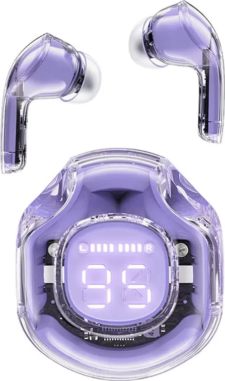 Kufje Acefast T8 TWS wireless, Bluetooth 5.3, me kuti karikimi, Violet - 1