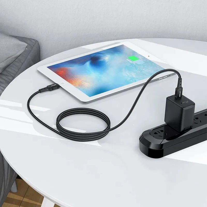Kabllo Acefast C4-01, USB-C në Lightning, 1.8m, 30W, e zezë - 4