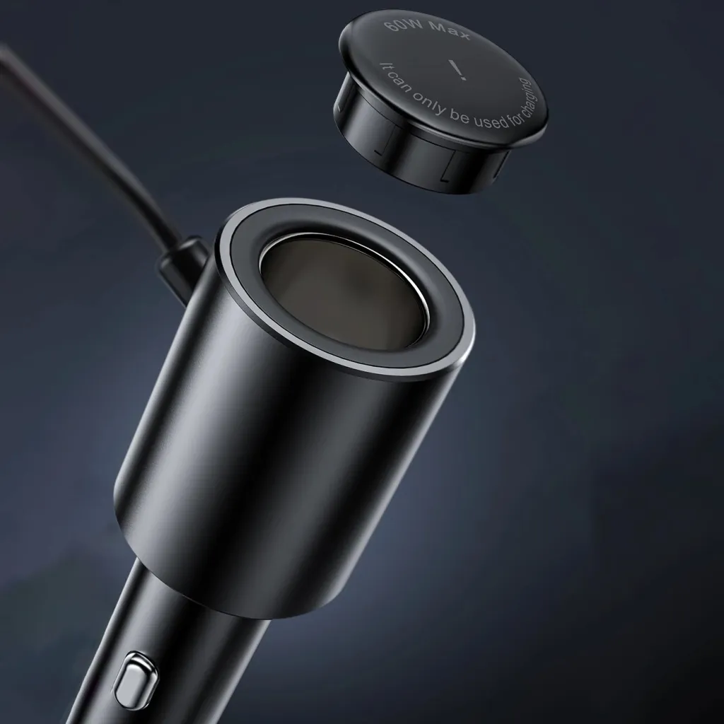 Karikues veture Acefast B8, 90W, 3x USB, 1x USB Type-C, me ekran, i zi - 12