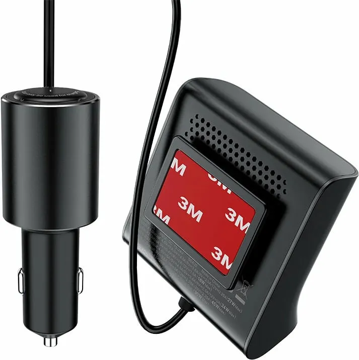 Karikues veture Acefast B8, 90W, 3x USB, 1x USB Type-C, me ekran, i zi - 3
