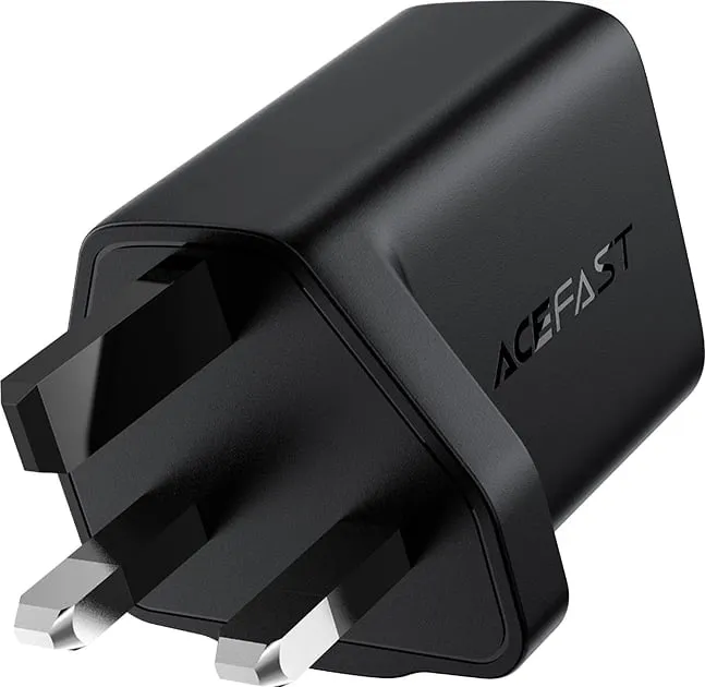 Karikues muri Acefast A24, USB-C, 30W, GaN, prizë UK, Bardhë - 3