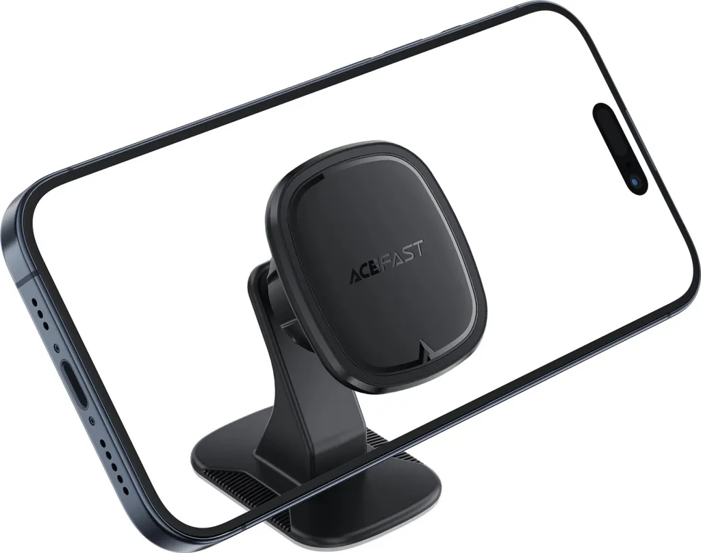 Mbajtës magnetik për celular Acefast D35, i zi, për panel të makinës - 3