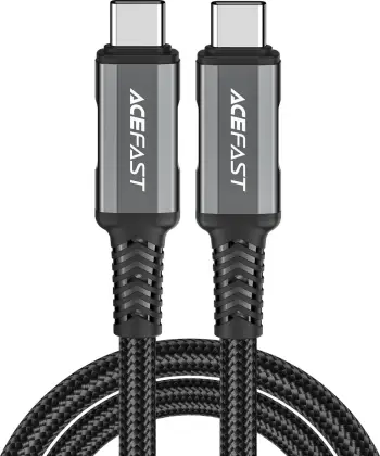 Kabllo USB-C në USB-C Acefast C1-09, USB4, PD3.1, 5A, 1m, gri-e zezë