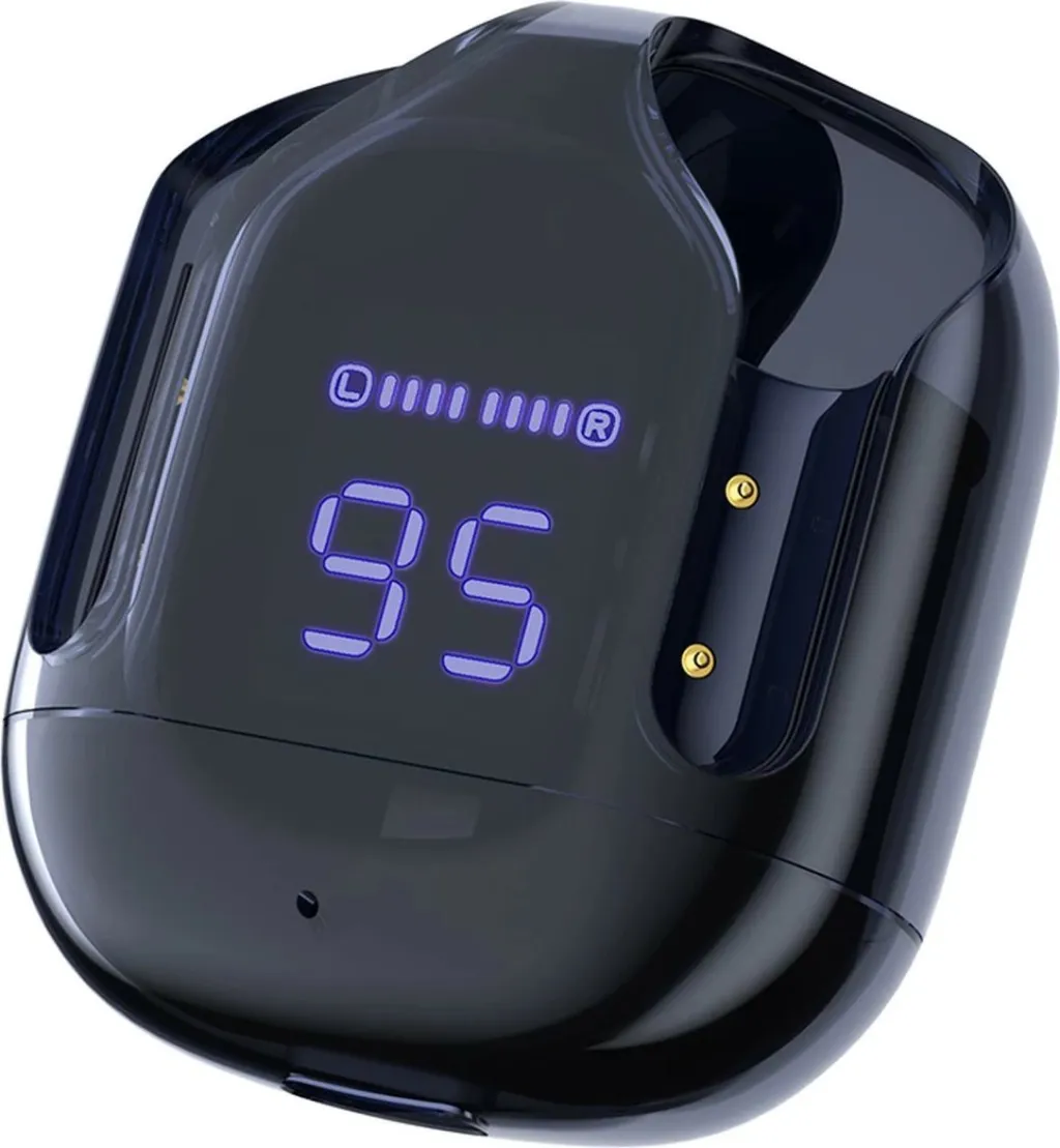 Kufje Acefast T6 TWS wireless, Bluetooth, me ekran LED, Blu - 9